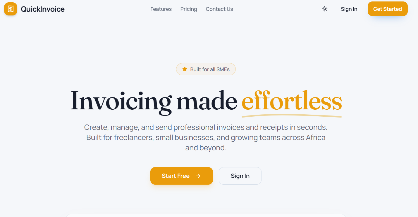 QuickInvoice GH preview